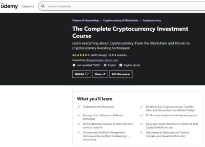 The Complete Cryptocurrency Investment Course by Mohsen
